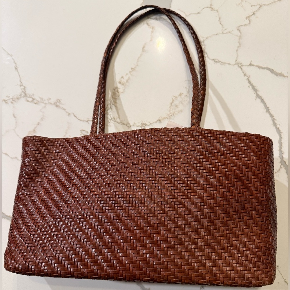Falor. Woven Leather Bag. Perfect Condition.